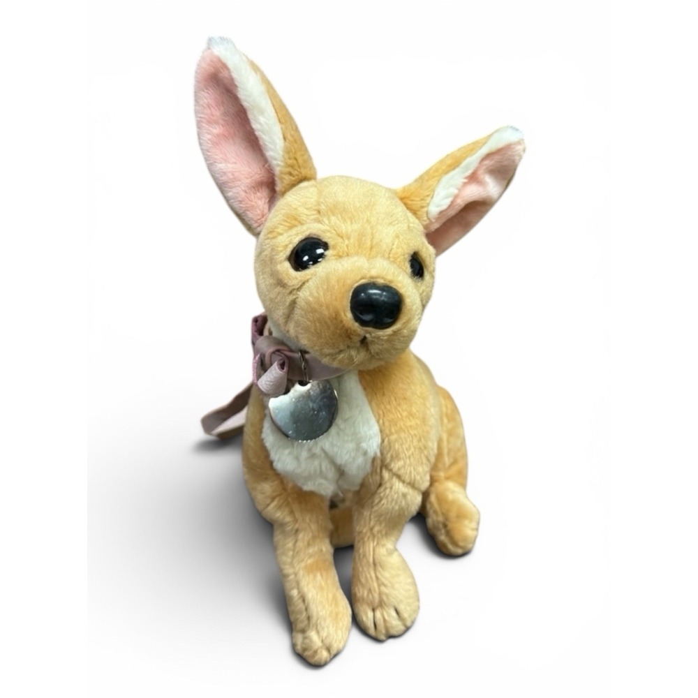 Fuzzy Nation Love On A Leash Chihuahua Plush Purse Rare Soft Realistic Y2K Bag